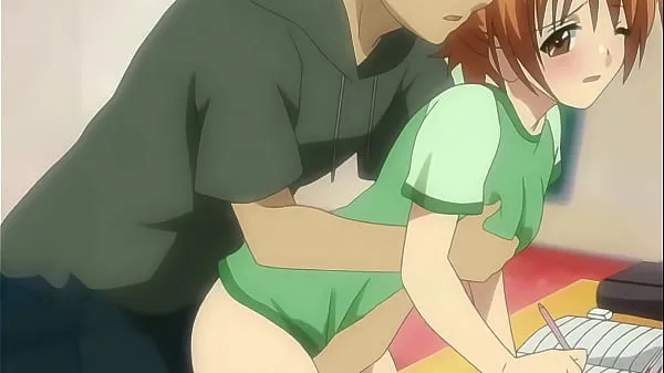 XXX Demi-frère plus âgé touchant sa demi-soeur pendant qu'elle étudie - Hentai non censuré méga Tube
