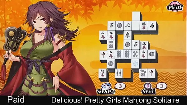 XXX Delicious! Pretty Girls Mahjong Solitaire Shingen 메가 튜브