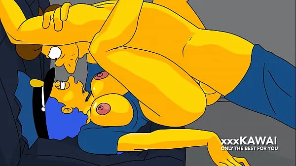 XXX Police Marge tries to Arrest Snake but he Fucks Her (The Simpsons megaputki