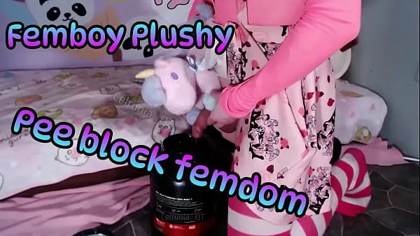XXX Femboy Plushy Pee block femdom [TRAILER] Oh no this soft fur makes my conk go erection and now I cannot tinkle mega cső
