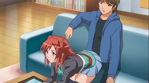 XXX step Brother gets a boner when step Sister sits on him - Hentai [Subtitled megaputki