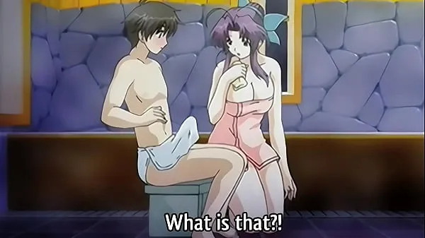 XXX Step Mom gives a Bath to her 18yo Step Son - Hentai Uncensored [Subtitled mega Tube