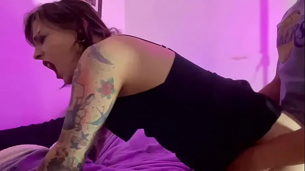 XXX Cute trans girl with big ass gives blowjob and moans in anal ống lớn