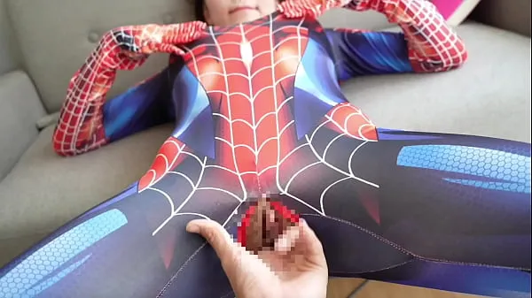XXX Pov】Spider-Man got handjob! Embarrassing situation made her even hornier mega rør
