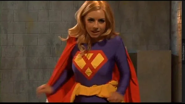 XXX Supergirl heroine cosplay megarør