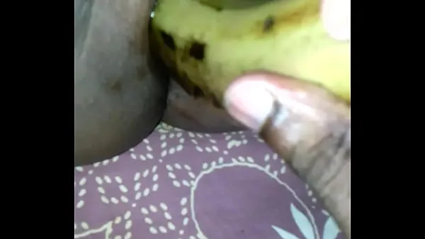 XXX Tamil girl play with banana หลอดเมกะ