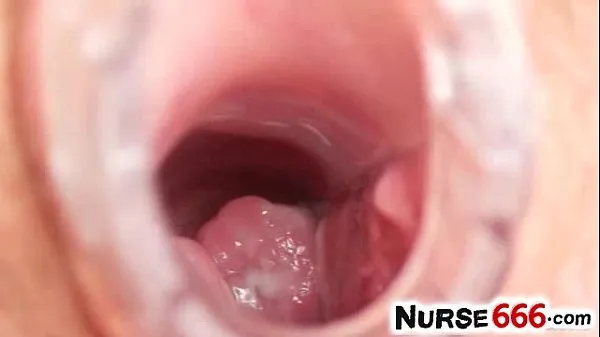 XXX Pussy close-ups of naugthy nurse Olga Barz巨型管