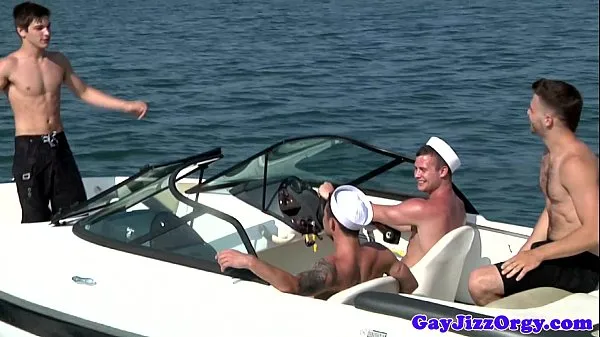 XXX Gay sailor outdoor orgy with Chip Young巨型管